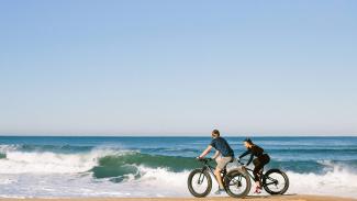 Fatbike sur la plage
