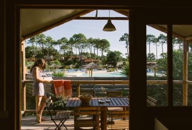 cabane africa vue piscine