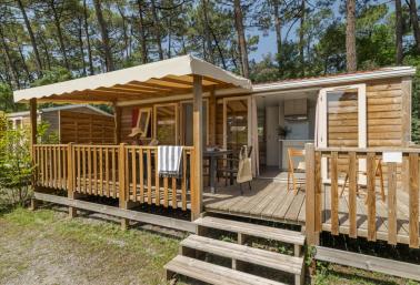 mobil-home cosy terrasse